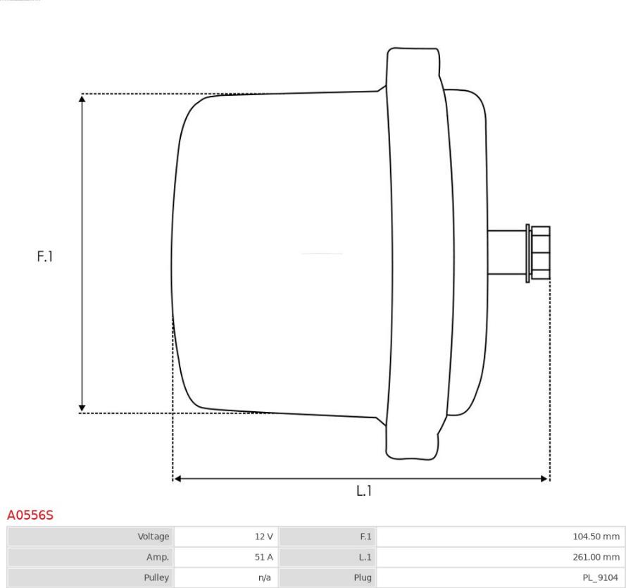 AS-PL A0556S - Генератор parts5.com