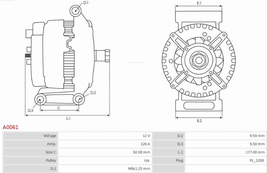 AS-PL A0061 - Alternador parts5.com