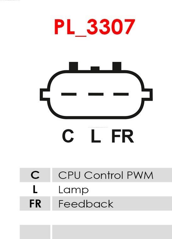 AS-PL ARE3108S - Регулятор напряжения, генератор parts5.com