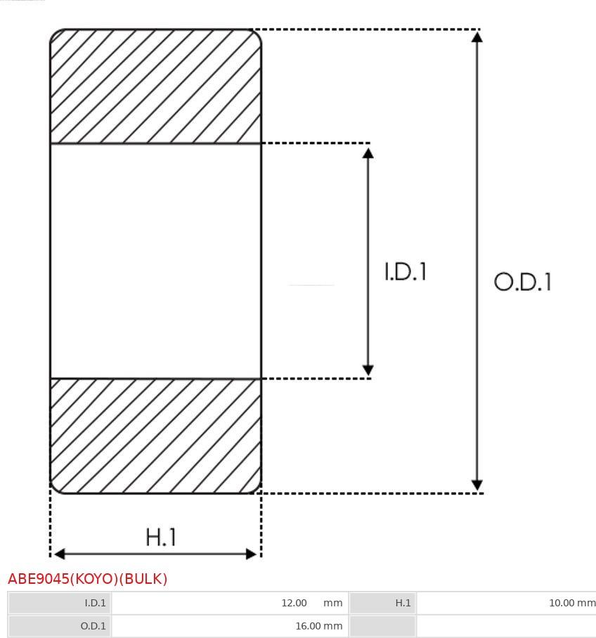 AS-PL ABE9045(KOYO)(BULK) - Подшипник parts5.com