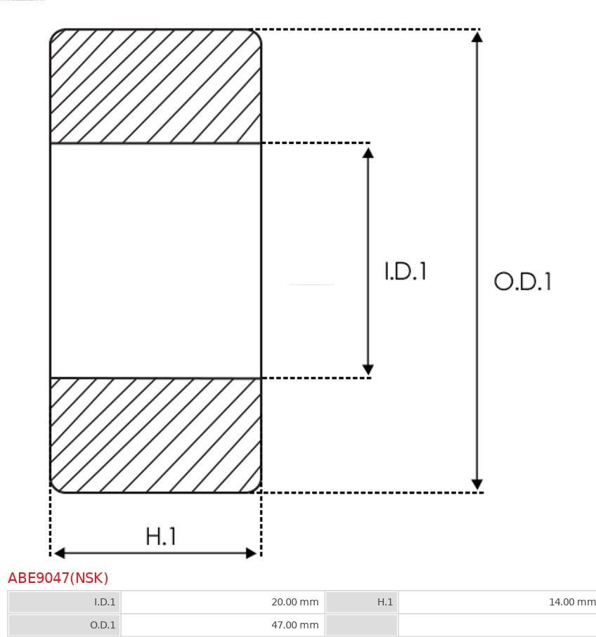 AS-PL ABE9047(NSK) - Подшипник parts5.com