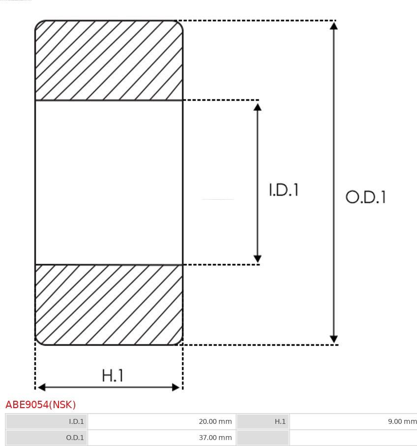 AS-PL ABE9054(NSK) - Подшипник parts5.com