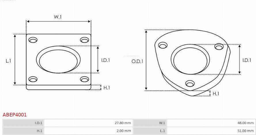 AS-PL ABEP4001 - Repair Kit, alternator parts5.com