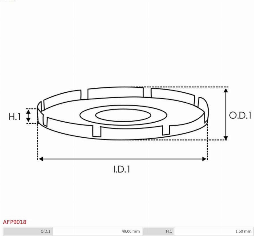 AS-PL AFP9018 - Шкив генератора, муфта parts5.com