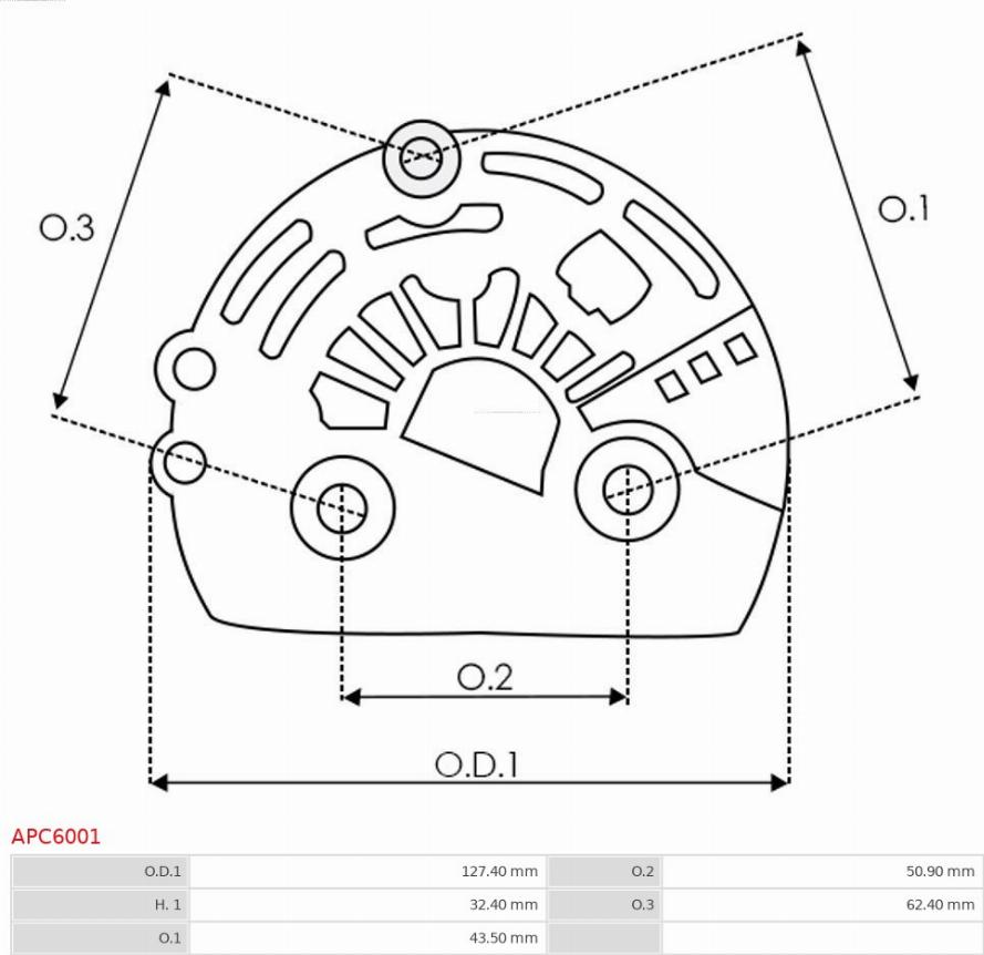 AS-PL APC6001 - Cubierta de protección, alternador parts5.com