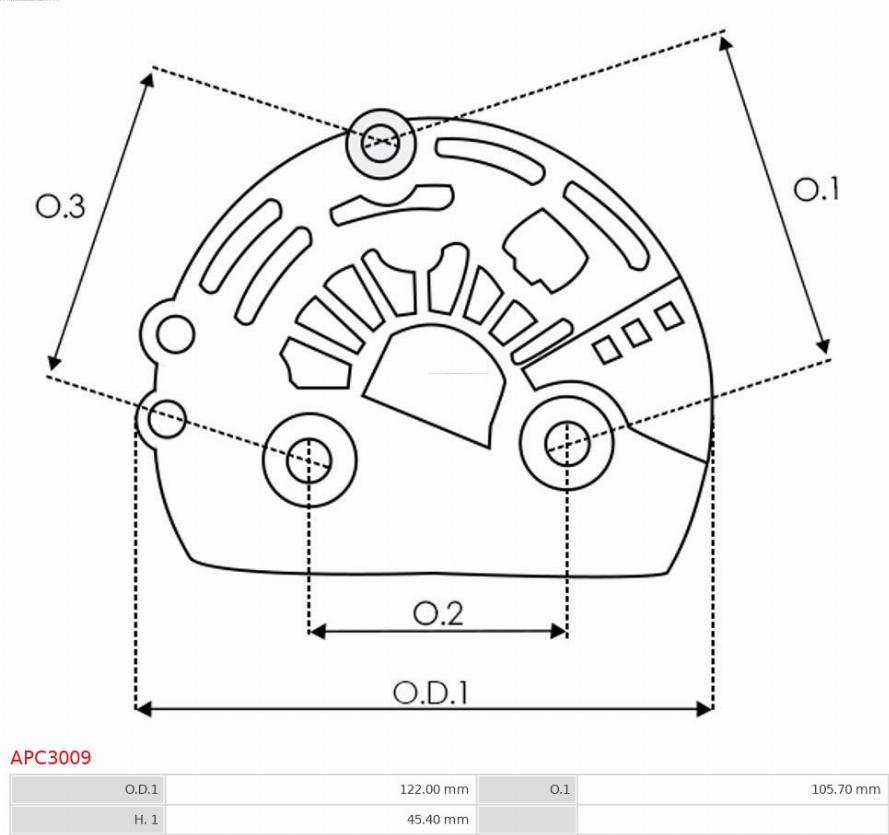 AS-PL APC3009 - Защитная крышка, генератор parts5.com