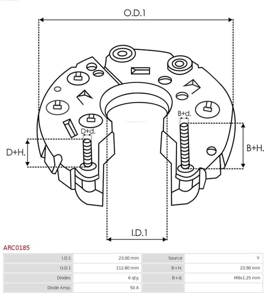 AS-PL ARC0185 - Выпрямитель, генератор parts5.com