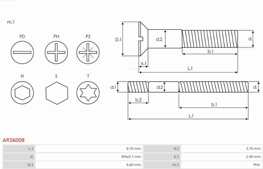 AS-PL ARS6008 - Kit de reparación, alternador parts5.com