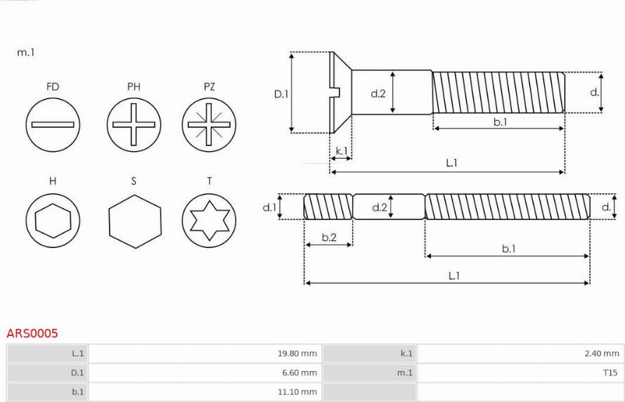 AS-PL ARS0005 - Kit de reparación, alternador parts5.com