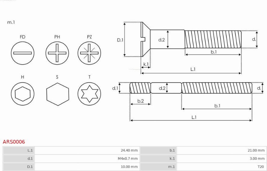 AS-PL ARS0006 - Kit de reparación, alternador parts5.com