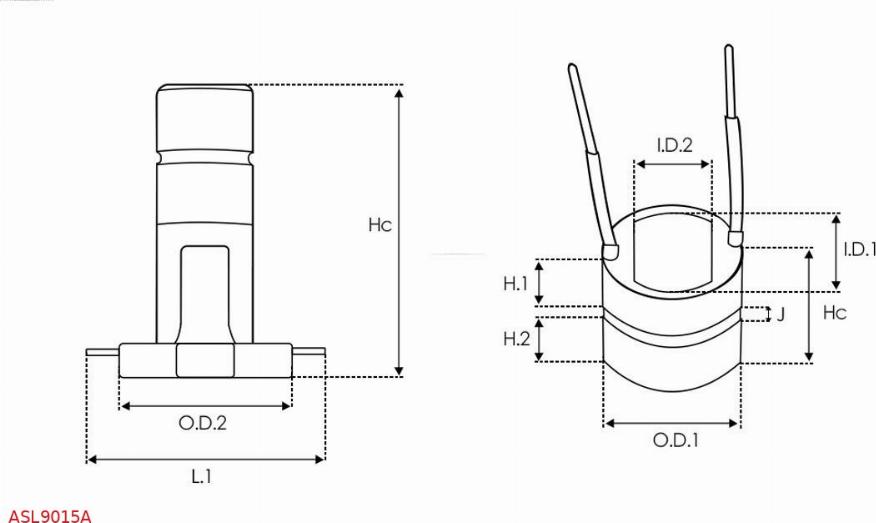 AS-PL ASL9015A - Anillo colector, alternador parts5.com