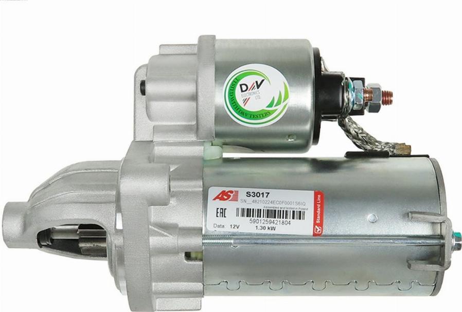 AS-PL S3017 - Motor de arranque parts5.com