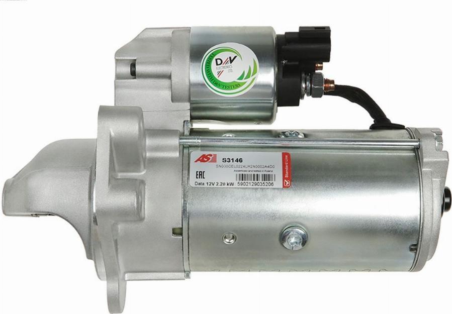 AS-PL S3146 - Motor de arranque parts5.com