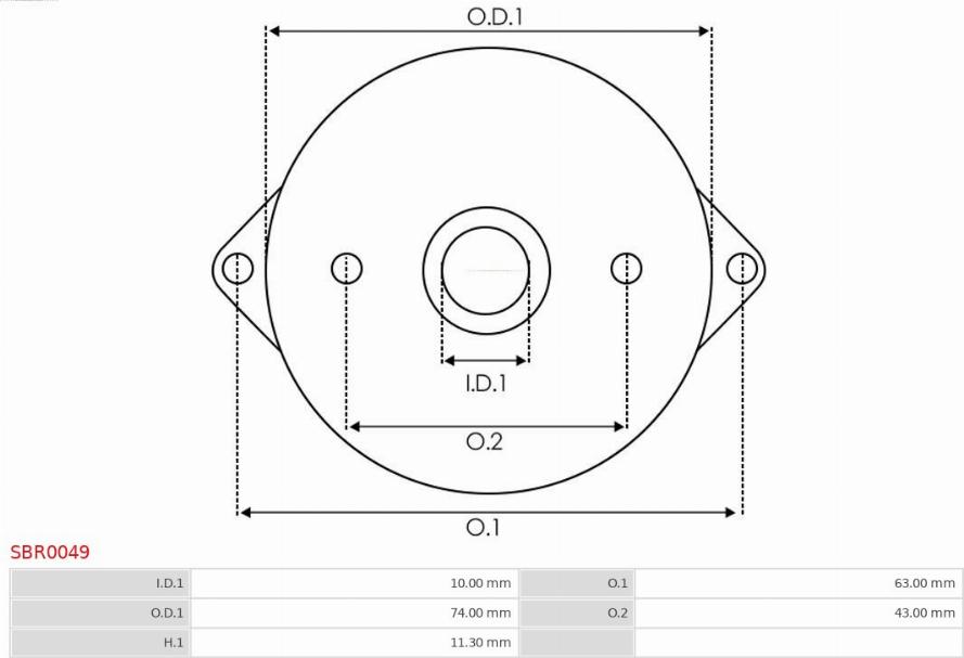 AS-PL SBR0049 - Крышка стартера, карбюратор parts5.com