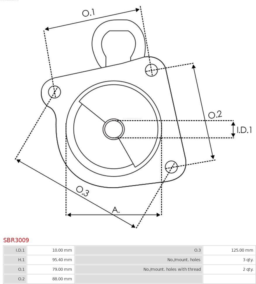 AS-PL SBR3009 - Крышка стартера, карбюратор parts5.com