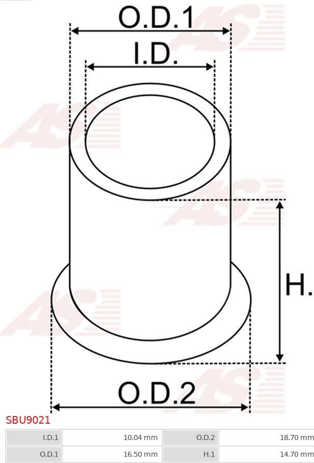 AS-PL SBU9021 - Manguito, árbol del estárter parts5.com