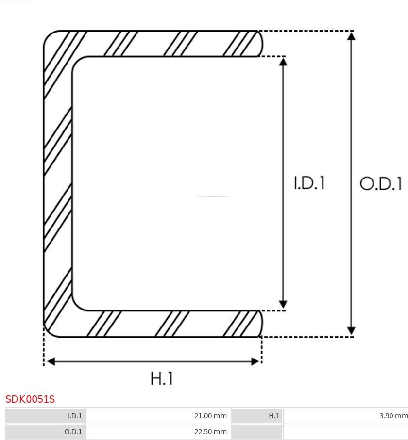 AS-PL SDK0051S - Kit de reparación, motor de arranque parts5.com