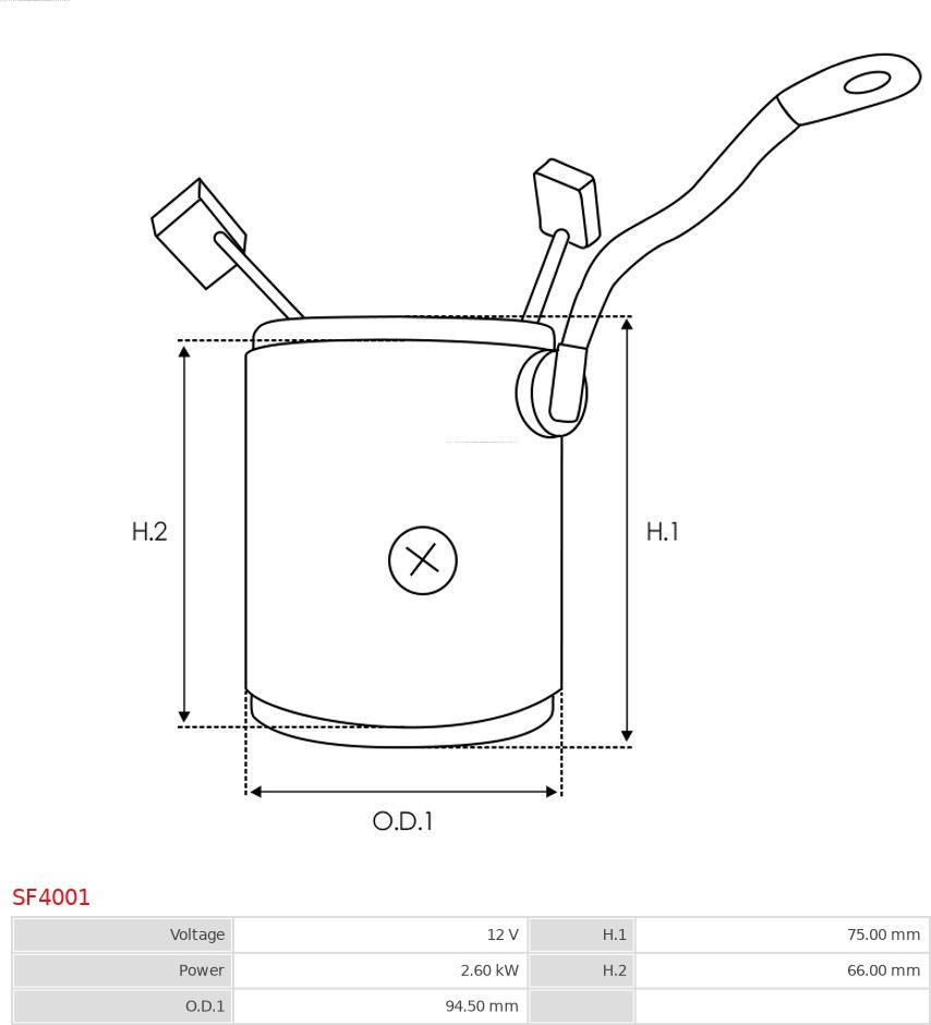 AS-PL SF4001 - Обмотка возбуждения, стартер parts5.com