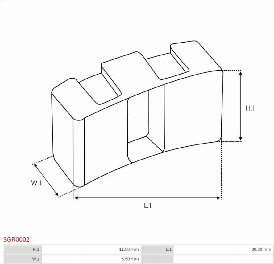 AS-PL SGR0002 - Kit de reparación, motor de arranque parts5.com