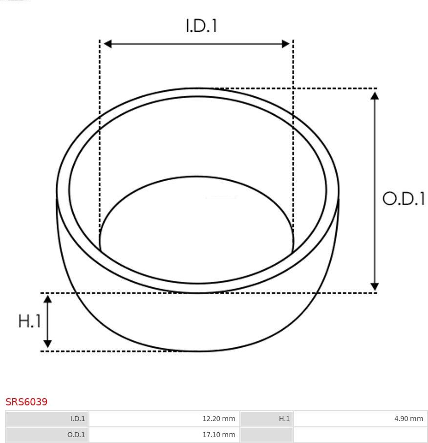 AS-PL SRS6039 - Ремкомплект, стартер parts5.com