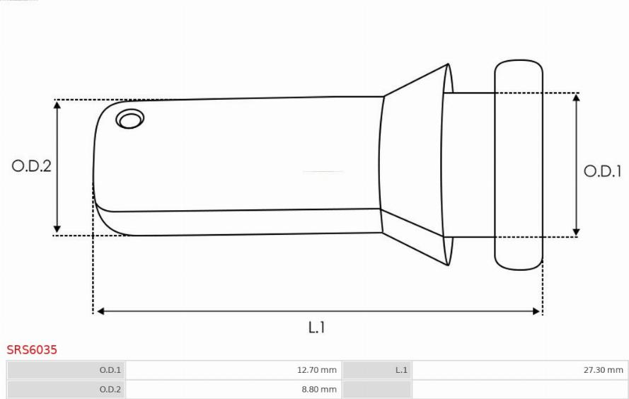 AS-PL SRS6035 - Ремкомплект, стартер parts5.com