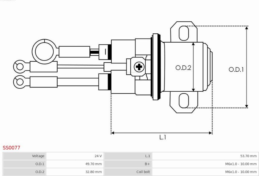 AS-PL SS0077 - Interruptor magnético, estárter parts5.com