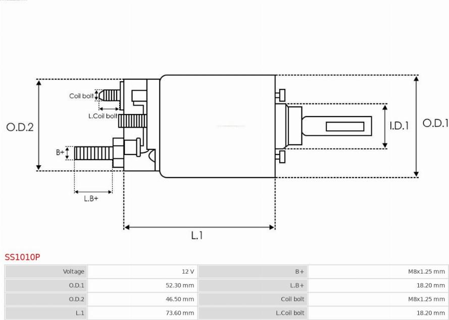 AS-PL SS1010P - Interruptor magnético, estárter parts5.com