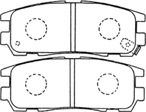 DJ Parts BP1053 - Тормозные колодки, дисковые, комплект parts5.com