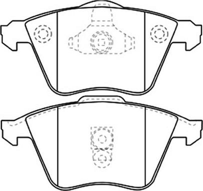 INTERBRAKE DP11597 - Тормозные колодки, дисковые, комплект parts5.com