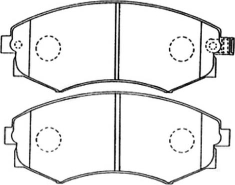 ADVICS-SEA B1N021T - Тормозные колодки, дисковые, комплект parts5.com