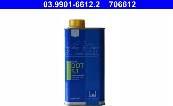ATE 03.9901-6612.2 - Тормозная жидкость parts5.com