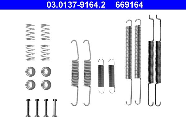 ATE 03.0137-9164.2 - Комплектующие, барабанный тормозной механизм parts5.com