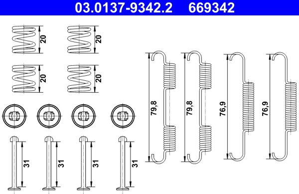 ATE 03.0137-9342.2 - Комплектующие, стояночная тормозная система parts5.com