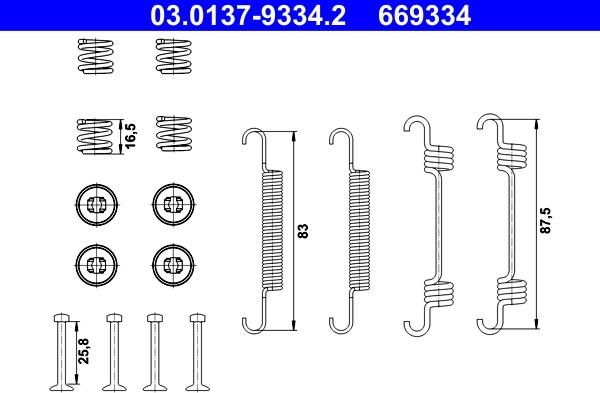 ATE 03.0137-9334.2 - Комплектующие, стояночная тормозная система parts5.com