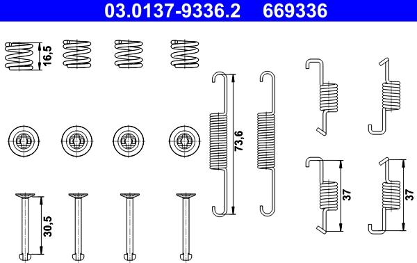 ATE 03.0137-9336.2 - Комплектующие, стояночная тормозная система parts5.com