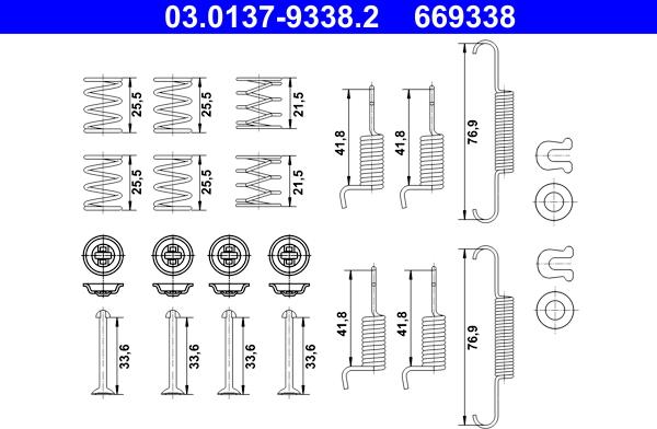 ATE 03.0137-9338.2 - Комплектующие, стояночная тормозная система parts5.com