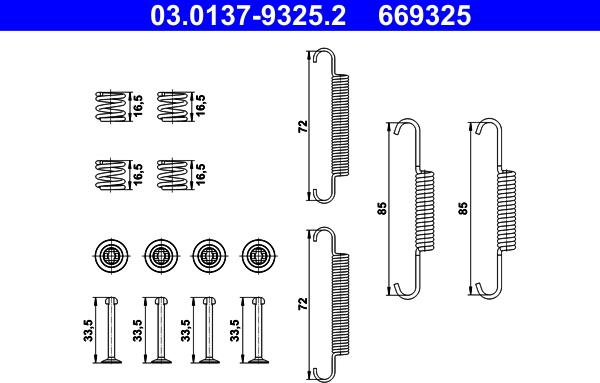 ATE 03.0137-9325.2 - Комплектующие, стояночная тормозная система parts5.com