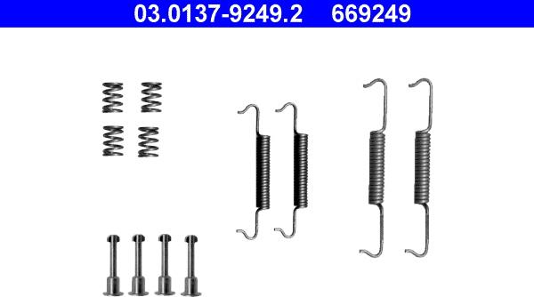 ATE 03.0137-9249.2 - Комплектующие, стояночная тормозная система parts5.com