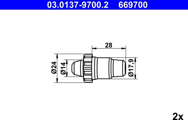 ATE 03.0137-9700.2 - Комплектующие, стояночная тормозная система parts5.com