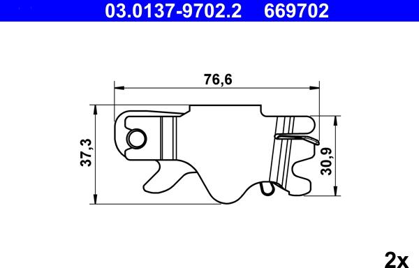 ATE 03.0137-9702.2 - Комплектующие, стояночная тормозная система parts5.com