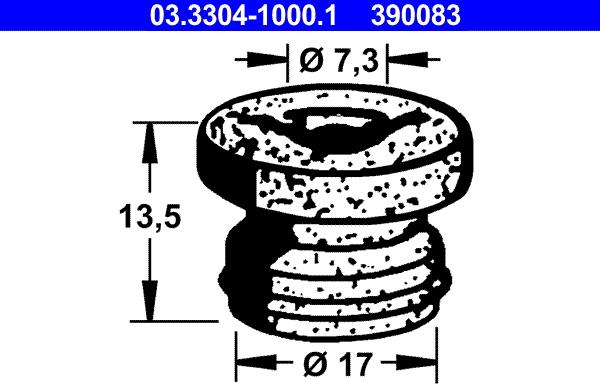 ATE 03.3304-1000.1 - Пробка, бачок тормозной жидкости parts5.com