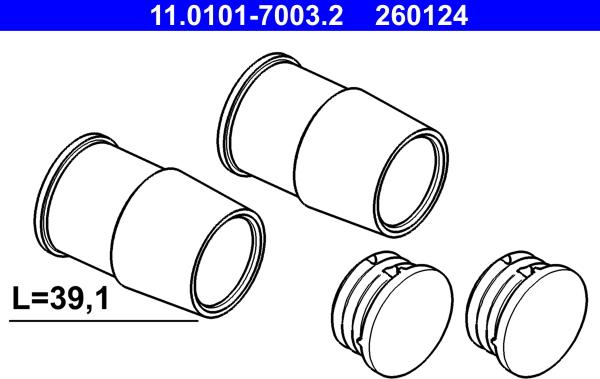 ATE 11.0101-7003.2 - Комплект направляющей гильзы parts5.com