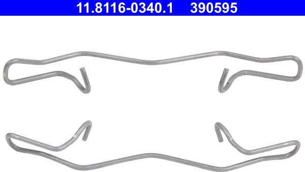 ATE 11.8116-0340.1 - Пружина, тормозной суппорт parts5.com