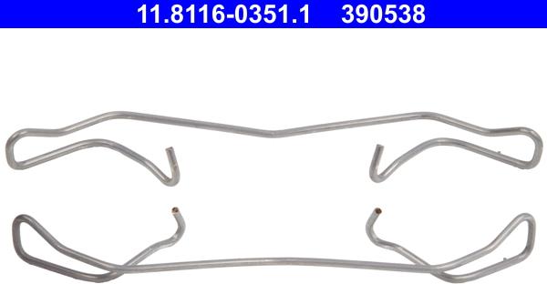 ATE 11.8116-0351.1 - Пружина, тормозной суппорт parts5.com