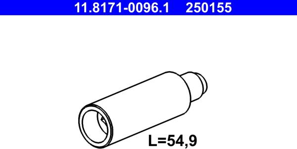 ATE 11.8171-0096.1 - Направляющий болт, корпус скобы тормоза parts5.com