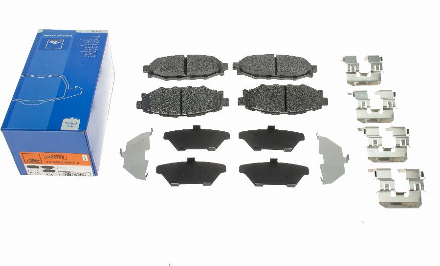 ATE 13.0460-5669.2 - Brake Pad Set, disc brake parts5.com