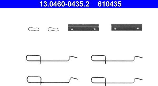 ATE 13.0460-0435.2 - Комплектующие для колодок дискового тормоза parts5.com