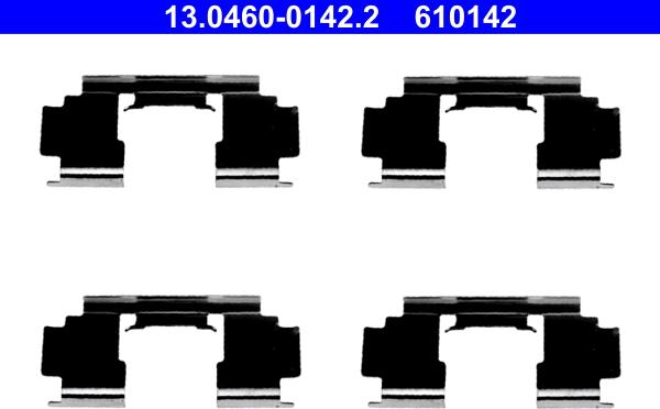 ATE 13.0460-0142.2 - Комплектующие для колодок дискового тормоза parts5.com