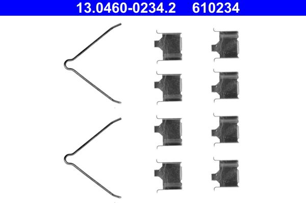 ATE 13.0460-0234.2 - Комплектующие для колодок дискового тормоза parts5.com