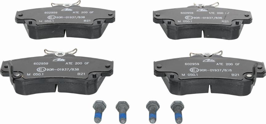 ATE 13.0460-2959.2 - Тормозные колодки, дисковые, комплект parts5.com